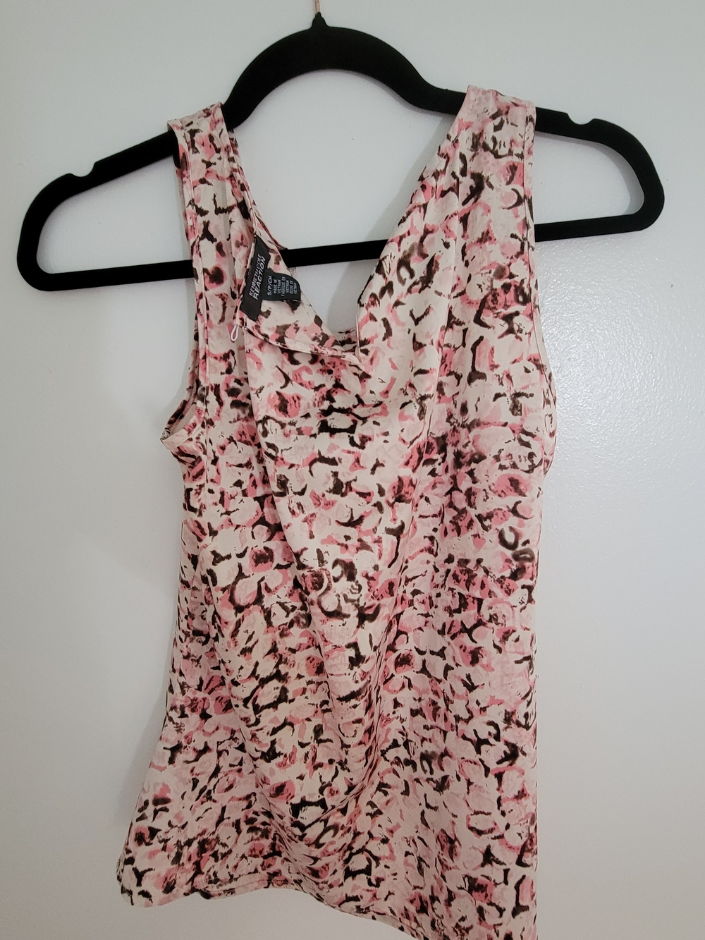 Kenneth Cole Reaction Sleeveless Pink Animal-Print Tank Top
